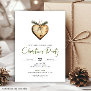 Invitation Couronne de pin bohème classique aquarelle pour le