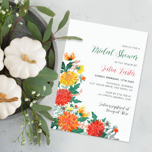 Invitation Couronne florale de dahlia printanière pastel pour