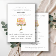 Cours de cuisine de pâtisserie à l'aquarelle color