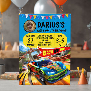 Invitation Course Anniversaire Bash