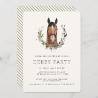 Course moderne Horse Derby Party équestre