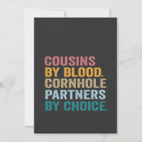 Cousins Par Sang Cornhole Partenaires Par Choice F