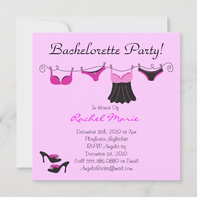 Invitation Coute Bachelorette (Devant)