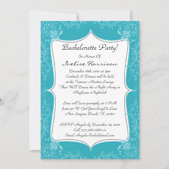 Invitation Coute Bachelorette (Devant)