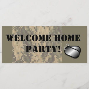 Invitation Coutume à la maison bienvenue de partie de