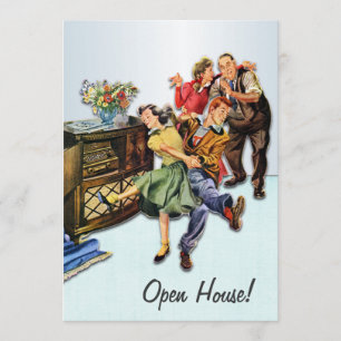 Invitation Coutume de partie de Chambre ouverte d'houblon de