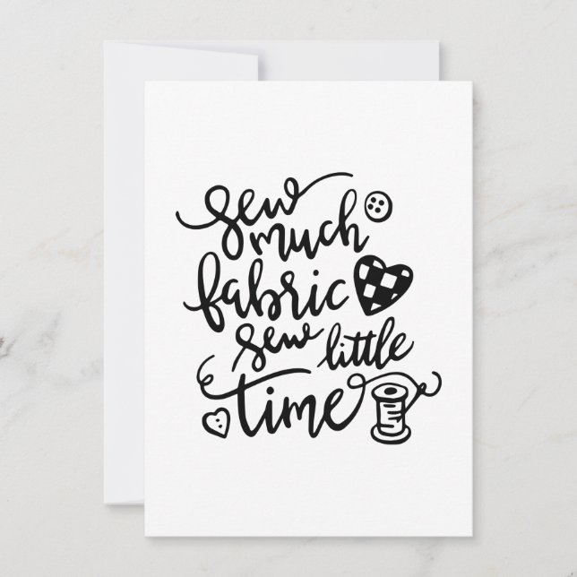 Invitation Couture | Coudre beaucoup de tissu coudre peu de t (Devant)