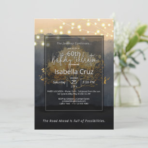 Invitation Couvert de braises Design minimaliste