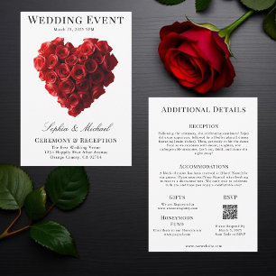 Invitation Couverture de Magazine de Mariage Tout en Un