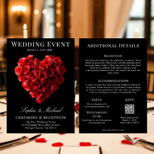 Invitation Couverture de Magazine de Mariage Tout en Un