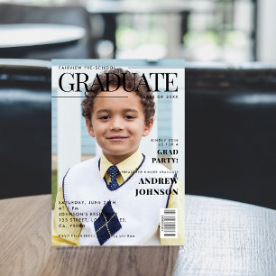 Invitation Couverture de magazine de remise des diplômes de m