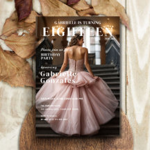 Couverture de magazine élégante inspirée pour 18e