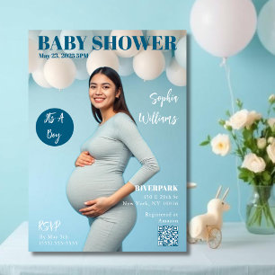 Invitation Couverture du magazine baby shower