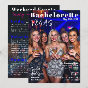 Invitation Couverture du magazine Bachelorette Weekend