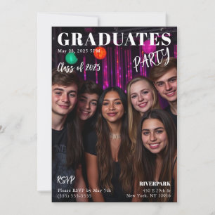 Invitation Couverture du magazine Graduates