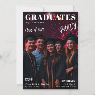 Invitation Couverture du magazine Graduates