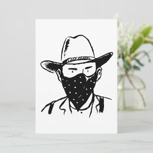 Invitation Cowboy Bandit
