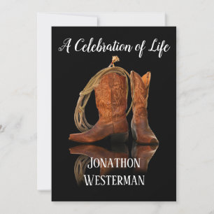 Invitation Cowboy Casquette et la fête de la corde 