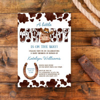 Cowboy cheval de bébé mignon baby shower de l'oues