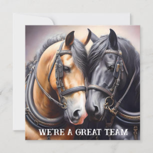 Invitation Cowboy et Cowgirl Great Team Anniversaire
