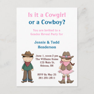 Invitation Cowboy ou Cowgirl ?Invitation de la Fête de la Rév