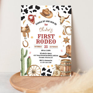 Invitation Cowboy Premier Rodéo Far West 1er Anniversaire
