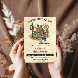 Invitation Cowboy Rodeo 1er Anniversaire Comment l'Occident é