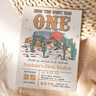 Invitation Cowboy Rodeo 1er Anniversaire Comment l'Occident é