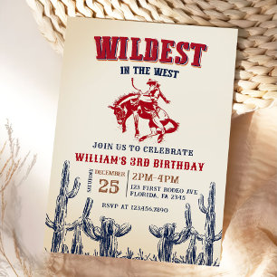 Invitation Cowboy WilLD Dans L'Ouest 3e anniversaire