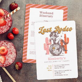 Invitation Cowgirl Dernier Rodeo Bachelorette Weekend Party