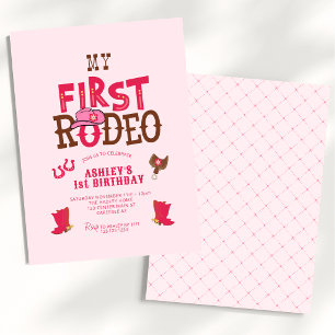 Invitation Cowgirl Premier Rodéo 1er Anniversaire