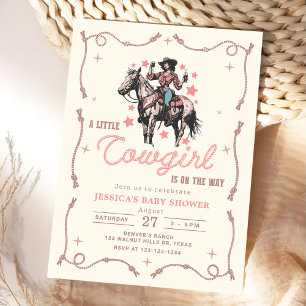 Invitation Cowgirl Western Baby shower