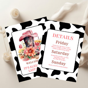 Invitation Cowgirl Western Dernier Rodeo Bachelorette Party