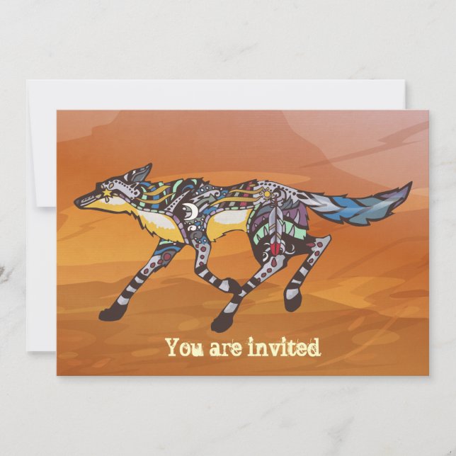 Invitation Coyote l'invitation de Trickster (Devant)