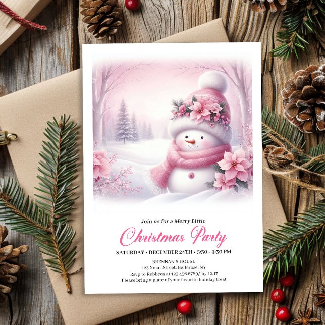 Invitation Cozy Snowy Forest Kids Download Christmas Invite (Cozy Snowy Forest Kids Download Christmas Invitation

)