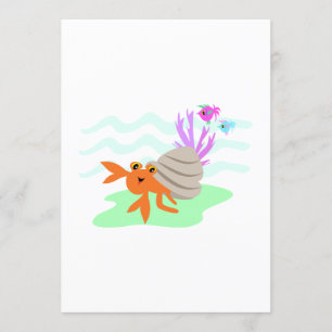 Invitation Crabe d'Hermite