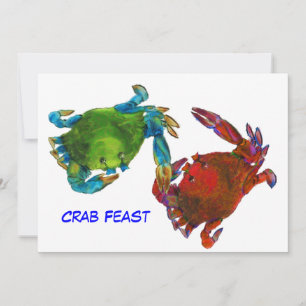 Invitation Crabes du Maryland avant et après
