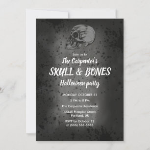 Invitation Crâne d'Halloween
