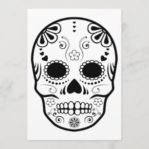 Invitation crânes en sucre : 1