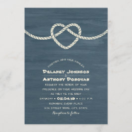 Invitation Cravate moderne Le Knot Plage unique Mariage nauti