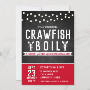 Invitation Crawfish Boil Couples de douche
