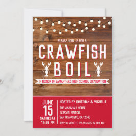 Invitation Crawfish Boil High School Graduation Party