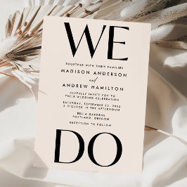 Invitation Création de typographie moderne Gras Nous faisons