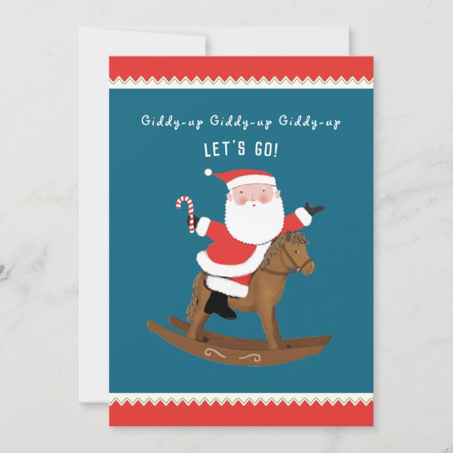 Invitation créative pour une fête de Noël (Devant)