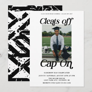 Invitation Crédits de fin d'études de l'athlète casquette sur