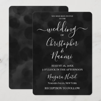 Invitation Créez vos propres bulles noires de mariage