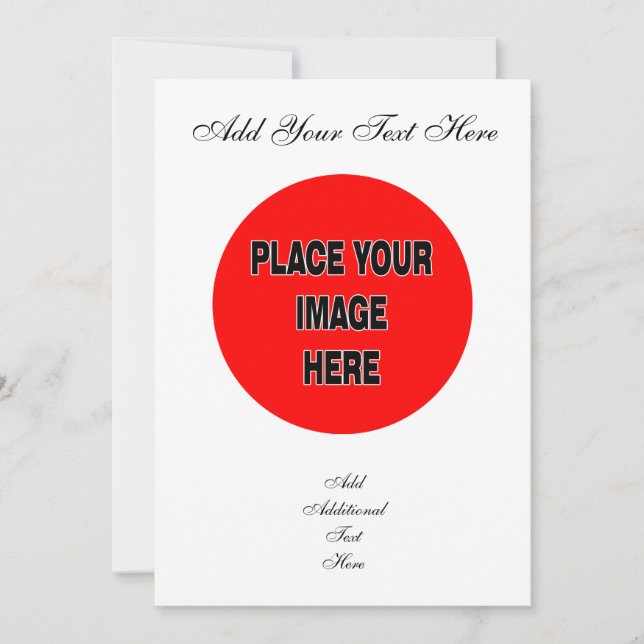 Invitation Créez Vos Propres Cartons d'Invitation (Devant)