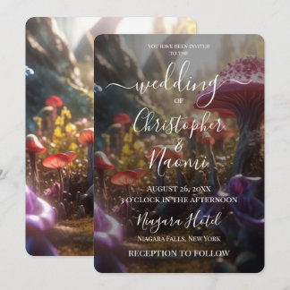 Invitation Créez vos propres champignons de forêt enchantée