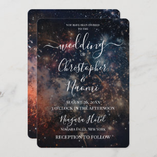 Invitation Créez vos propres feux d'artifice colorés foncés