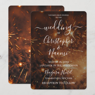 Invitation Créez vos propres feux d'artifice Gold